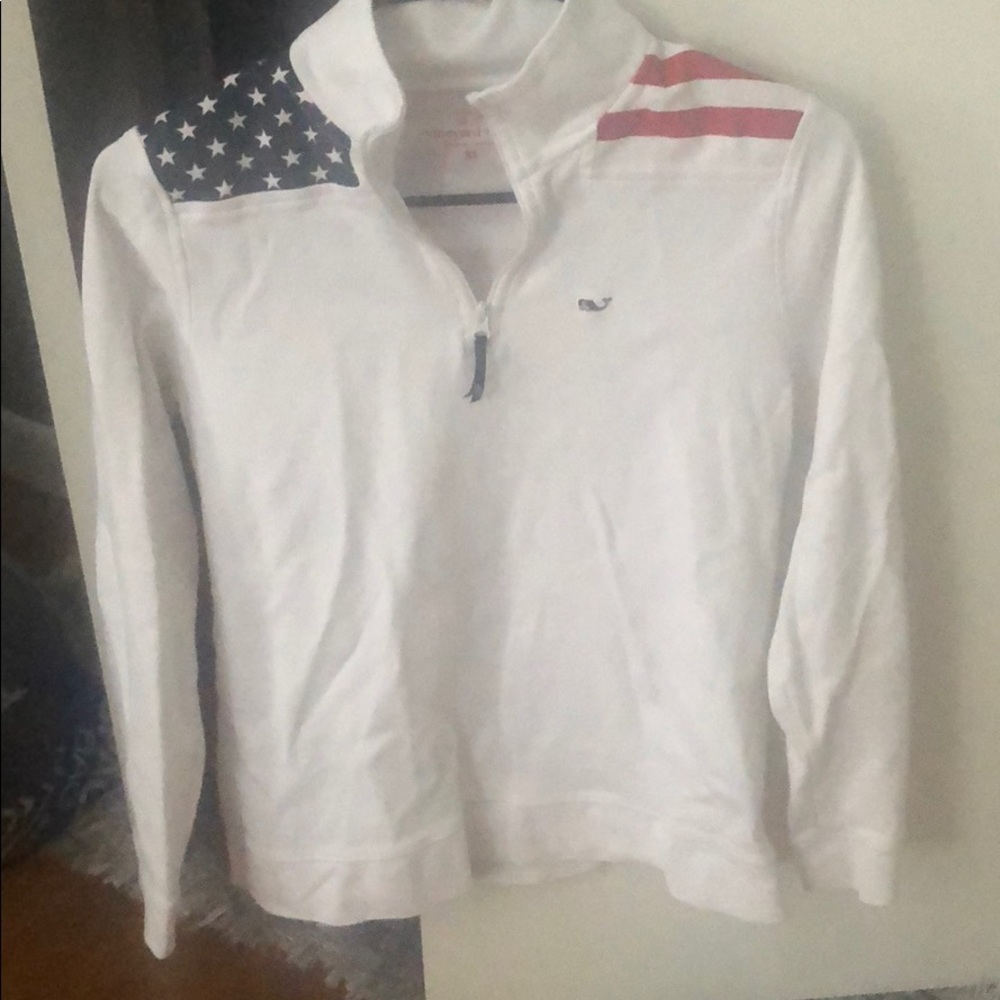 Vineyard vines American flag shep shirt